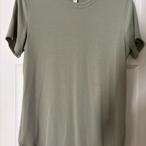 Wishlist Olive Ribbed Tee